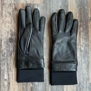 Canada Goose black leather gloves